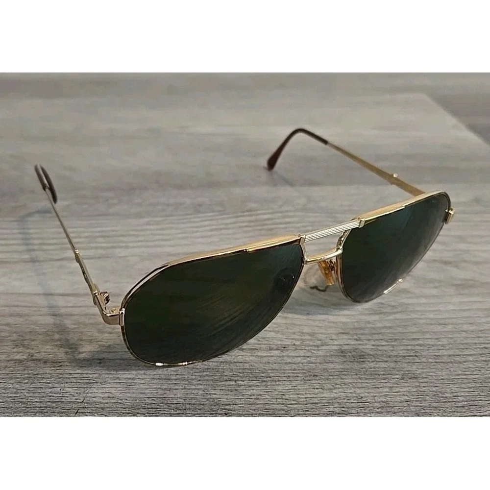 Valentino V632 Sunglasses 962 140 Gold Tone 58-14mm Vintage‎ Made Italy W/ Case